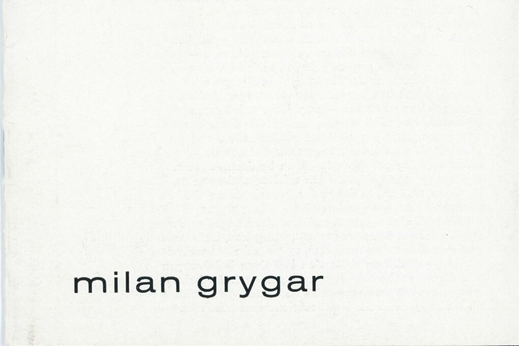 Milan Grygar. Plocha a&nbsp;zvuk